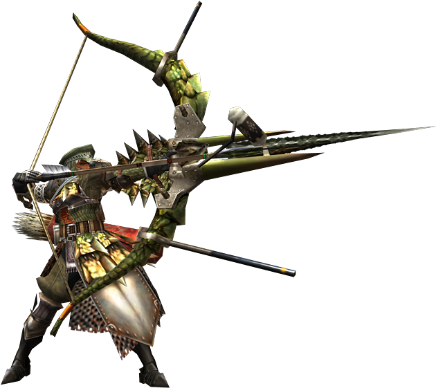 Old Version - Monster Hunter World Ranged Weapons Clipart (702x600), Png Download