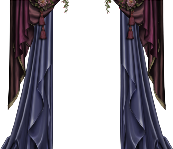 Curtain Clipart Gothic Red - Curtains Gothic - Png Download (640x480), Png Download