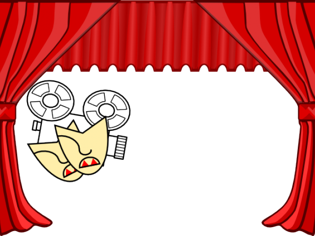 Theater Curtains Clipart - Png Download (640x480), Png Download