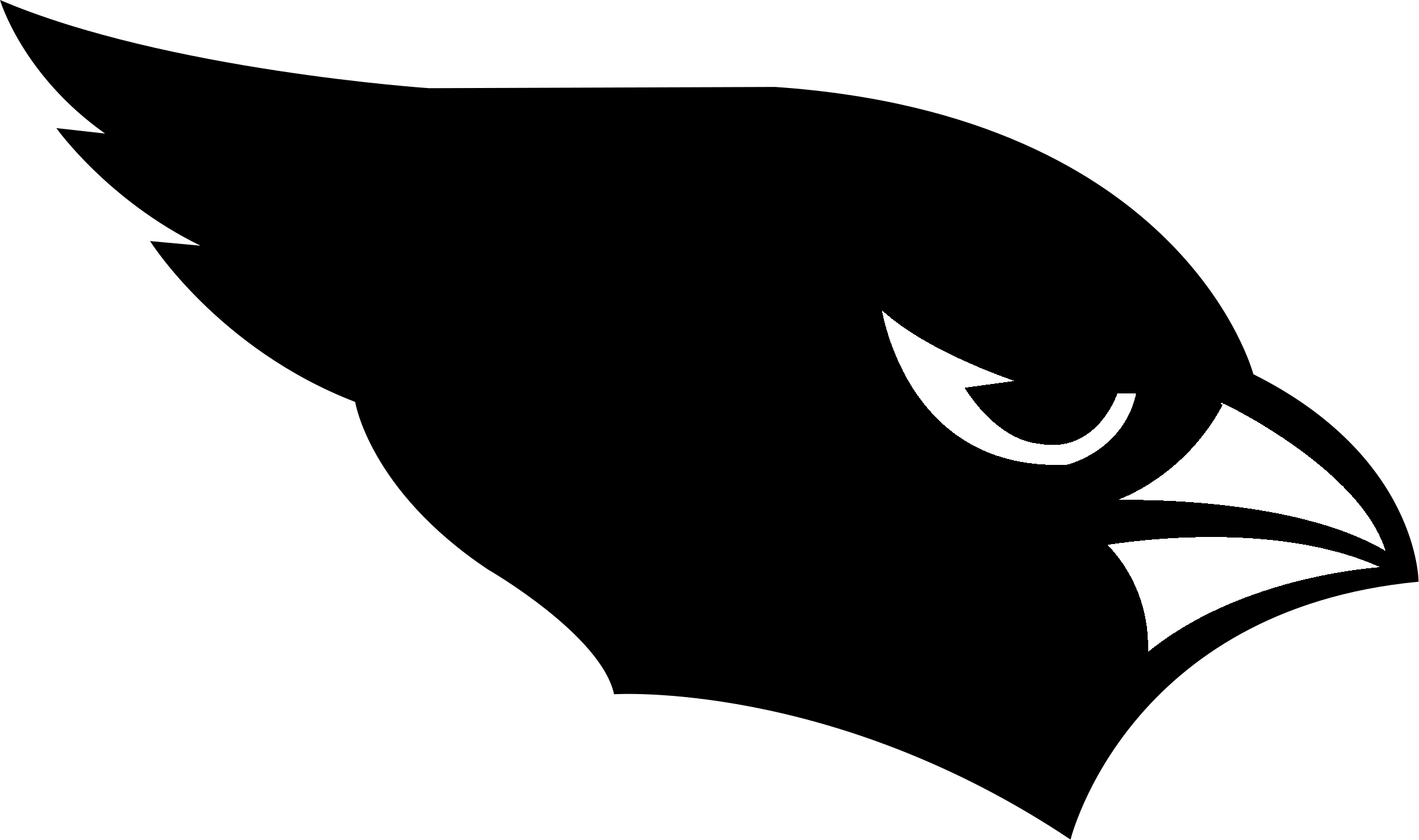 Arizona Cardinals 6 Logo Black And Ahite - Super Bowl Teams Logo Clipart (2400x1422), Png Download