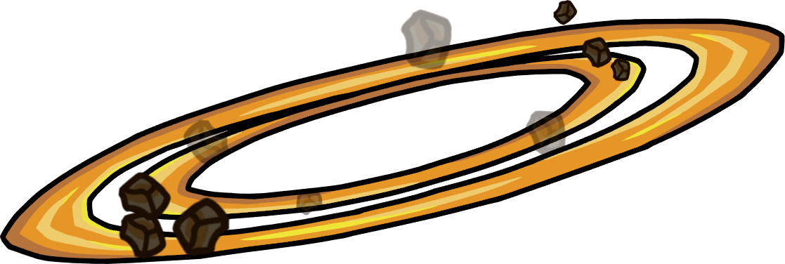 Asteroid Belt Png Clipart (1117x376), Png Download