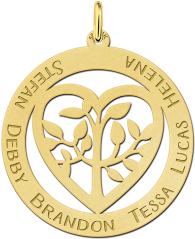 Gouden Levensboom Hanger Clipart (800x560), Png Download