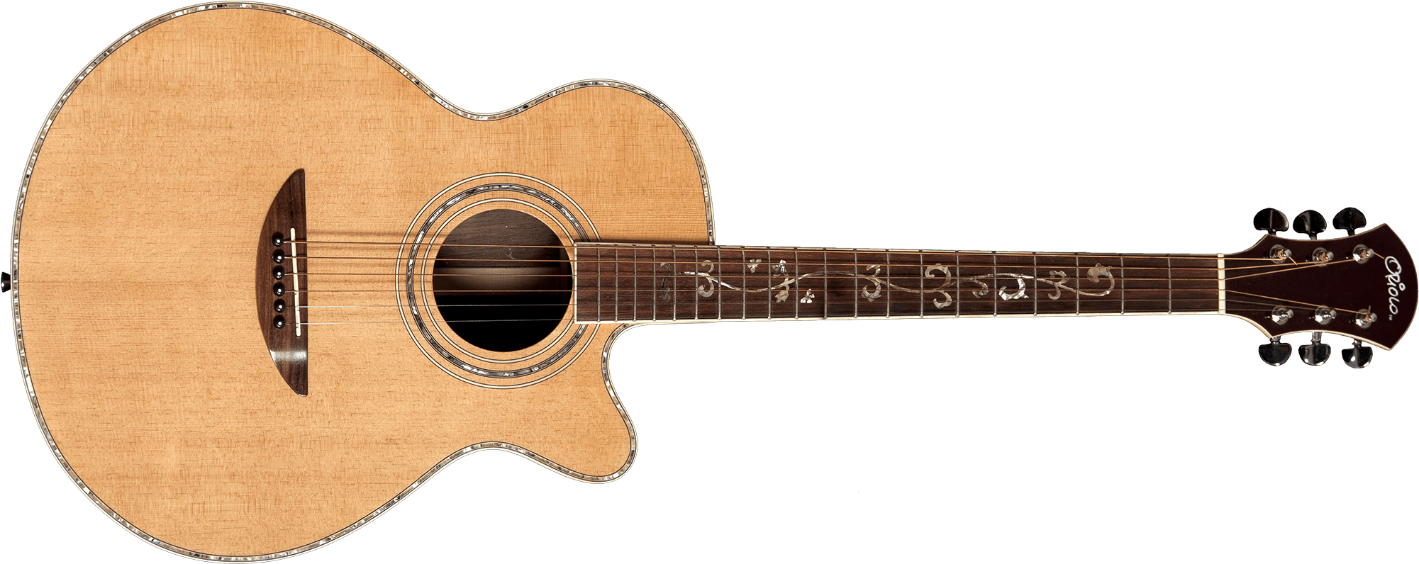 Tree Of Life - Classical Acoustic Guitar Clipart (2100x897), Png Download