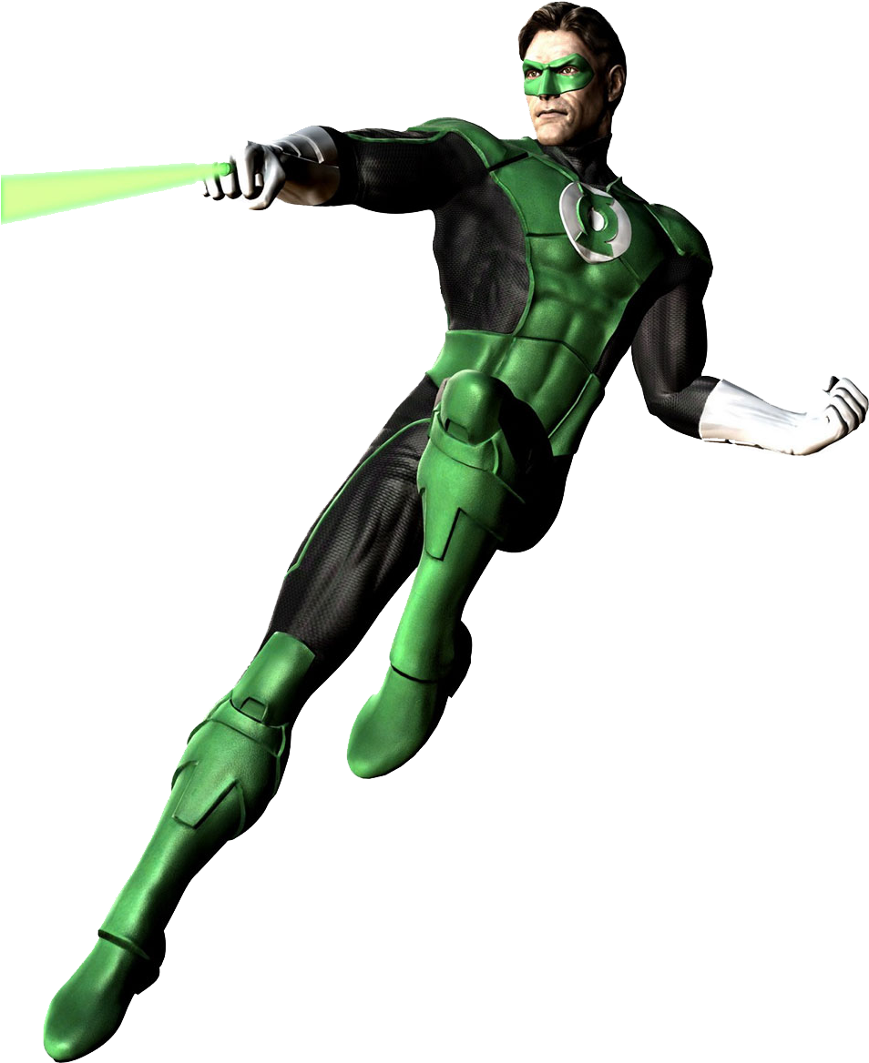 Green Lantern White Background Clipart (980x1200), Png Download