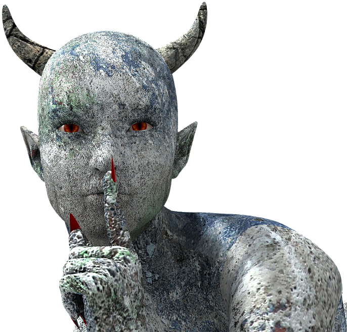 Be Careful Of Satan When He's Sweet And Polite, Warns - Satan Statue Png Clipart (720x720), Png Download