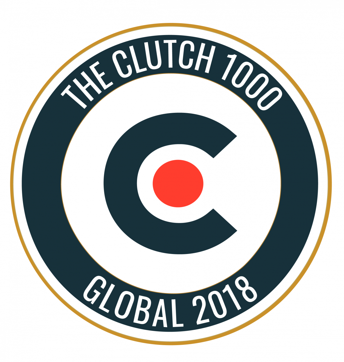Voted In Top 1000 B2b Companies In The World - Clutch 1000 Logo Clipart (1142x1200), Png Download