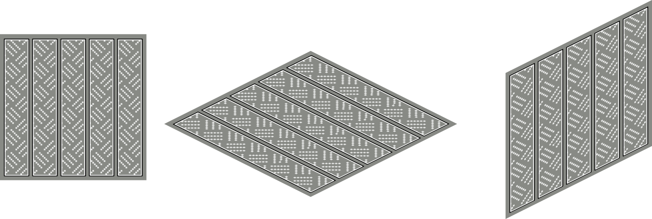 Square Rhombus Rectangle Geometric Shape - Clip Art - Png Download (2225x750), Png Download