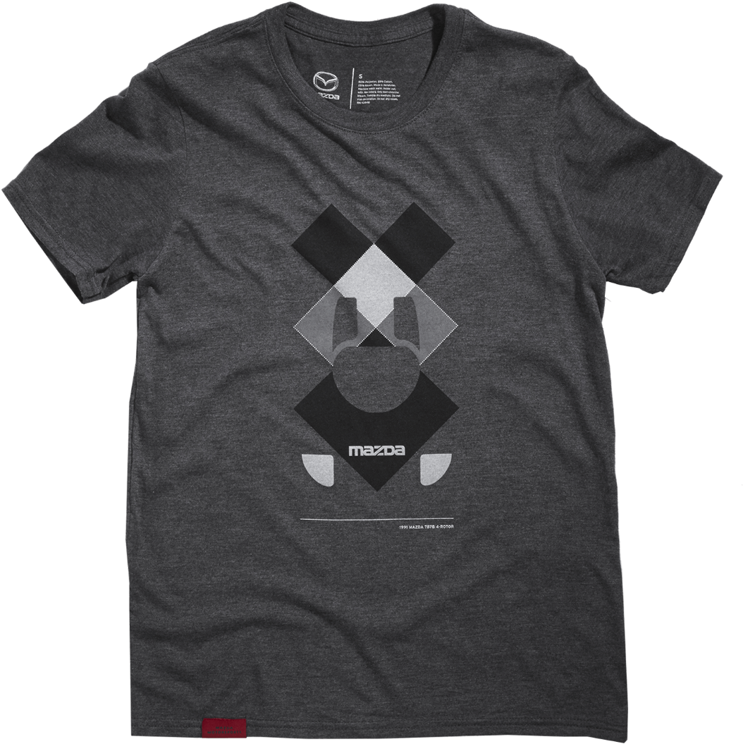 Women's Le Mans Rhombus Print T-shirt - Shirt Clipart (1106x1200), Png Download