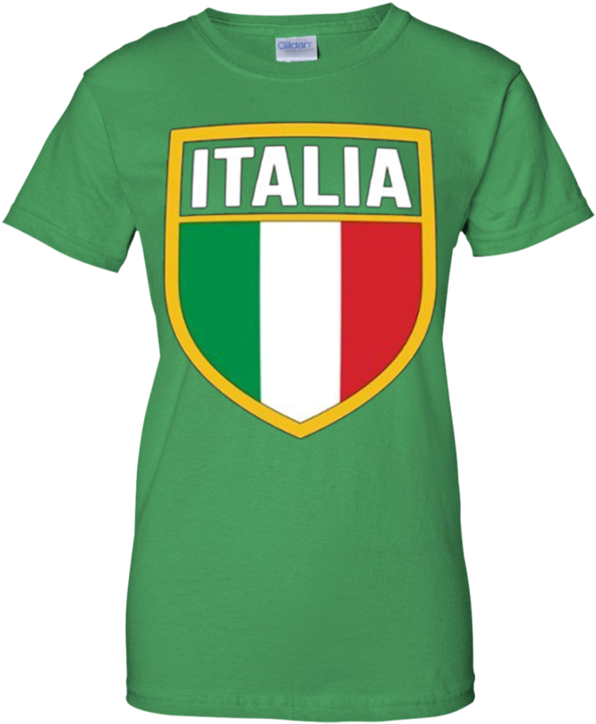 Italia Shield Logo Italy Patch Italian Flag Badge Apparel - T-shirt Clipart (837x1017), Png Download