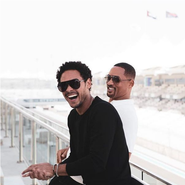 Will Smith Et Son Fils Aîné Trey - Smith And His Son Trey Clipart (950x617), Png Download