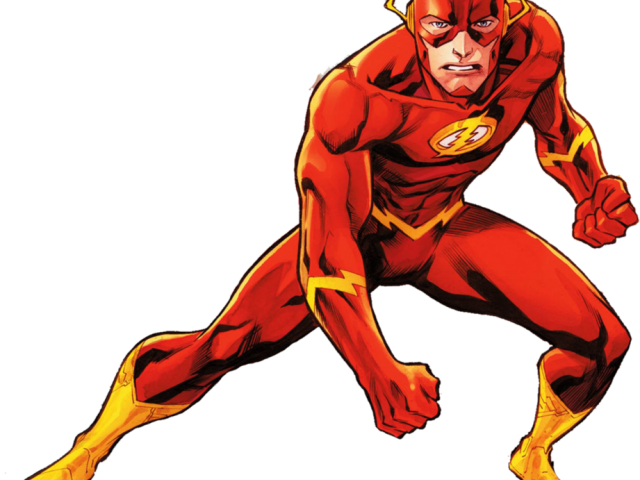 The Flash Png Transparent Images - Flash Superhero Clipart (640x480), Png Download