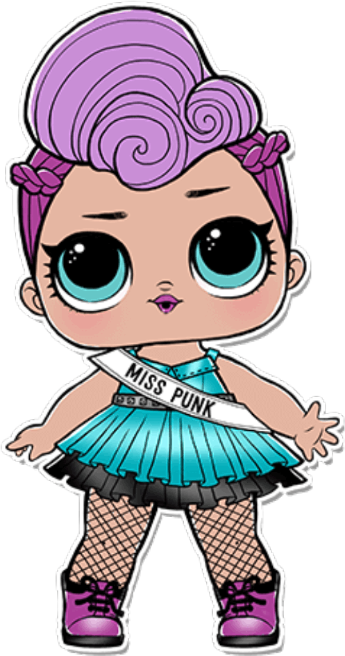 Lol Surprise Miss Punk Clipart (840x1146), Png Download