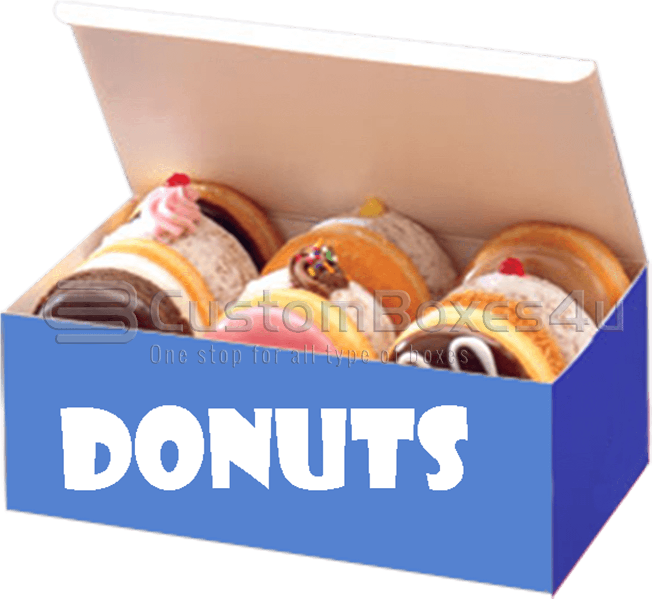 Donut Boxes - Box Of Donuts Png Clipart (1494x1319), Png Download