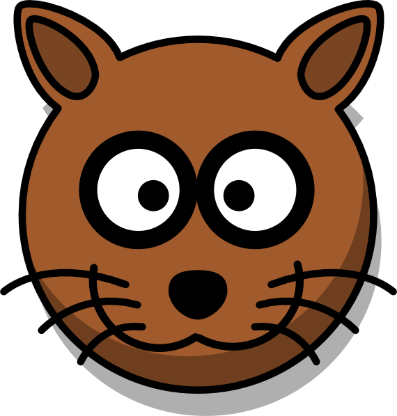 Image Stock Cat Head Clipart - Cartoon Leopard - Png Download (570x598), Png Download