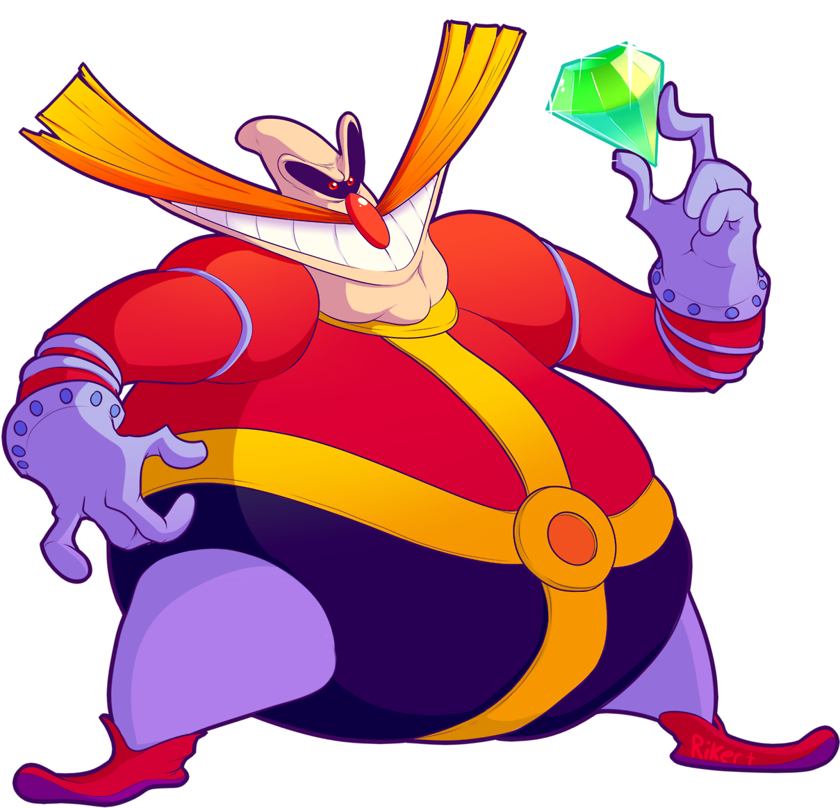 “gotta Get Them Emeralds Twitter / Commissions / Patreon - Dr Robotnik Clipart (1280x1191), Png Download