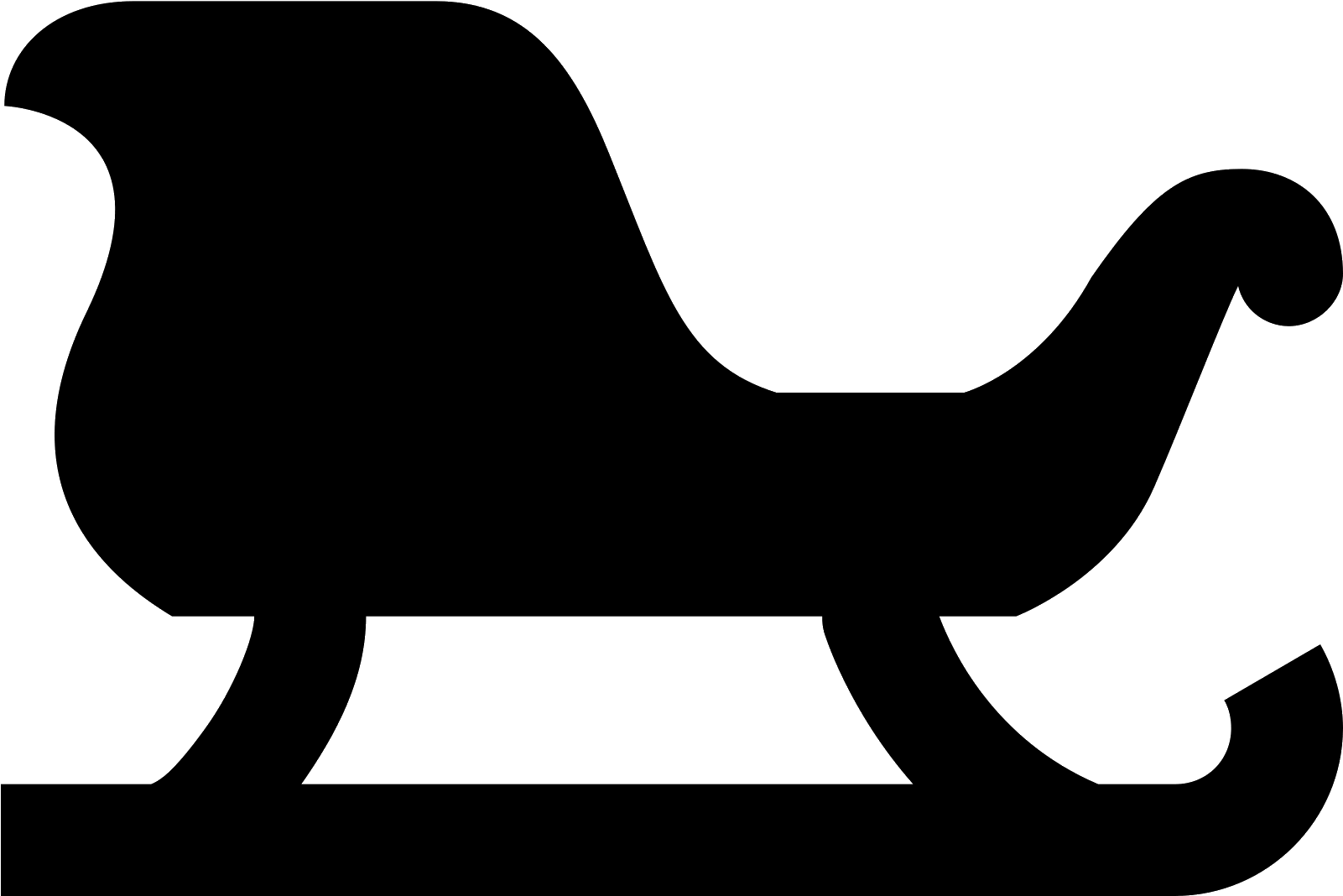 This Is Very Reminiscent Of Santa's Sleigh Clipart (1601x1068), Png Download