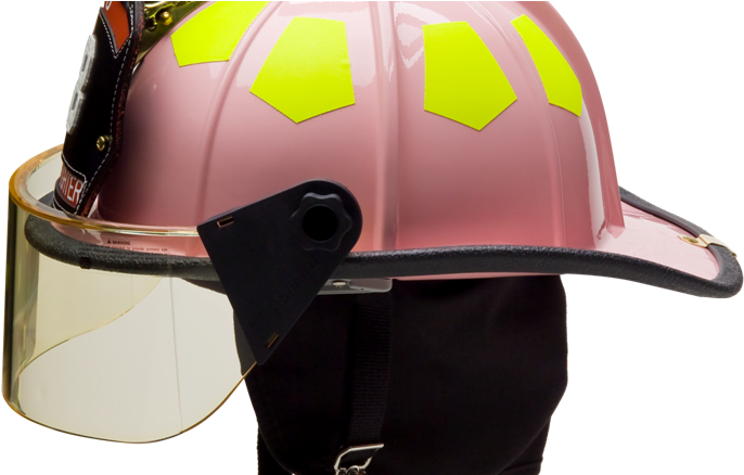 Cleveland Fire Department Pink Helmet Campaign - Hard Hat Clipart (728x437), Png Download