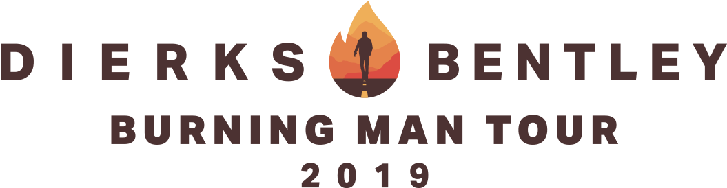 Dierks Bentley's Burnign Man Tour - Dierks Bentley Burning Man Tour Clipart (1100x318), Png Download