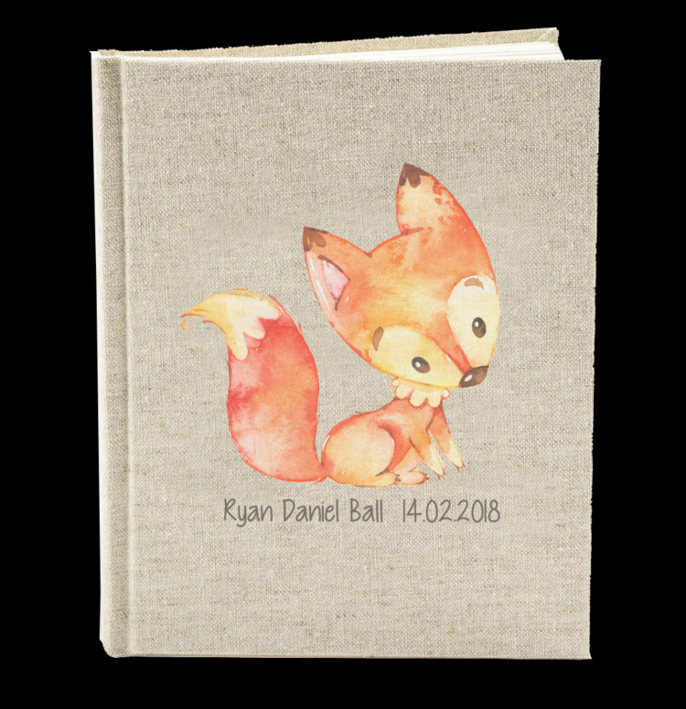 Baby Fox With Name - Illustration Clipart (750x775), Png Download
