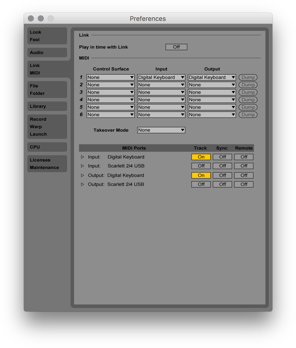 Connect A Yamaha Keyboard To Ableton Live Midi To Osc Convert Windows