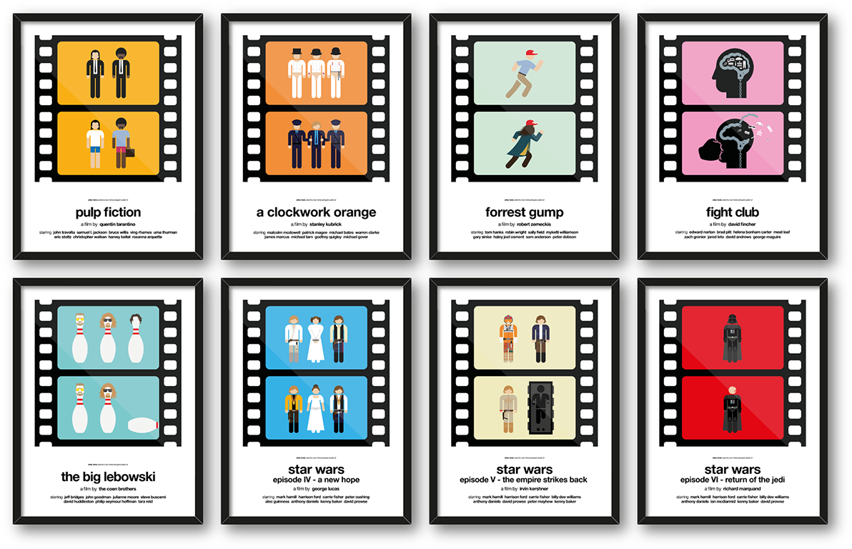 Two-frame Pictogram Movie Posters Design By Viktor - Pictogrammes Film D Animation Clipart (1192x768), Png Download