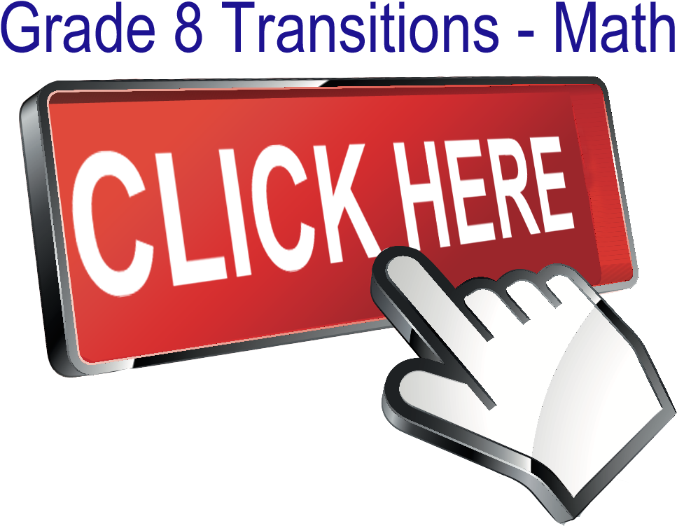 Grade 6 8 Transition Math - Button Clipart (1188x909), Png Download