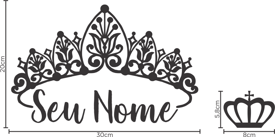 O Modelo Adesivo De Parede Coroas Tiara Princesa Nome, - Senior T Shirt Ideas 2019 Clipart (901x450), Png Download