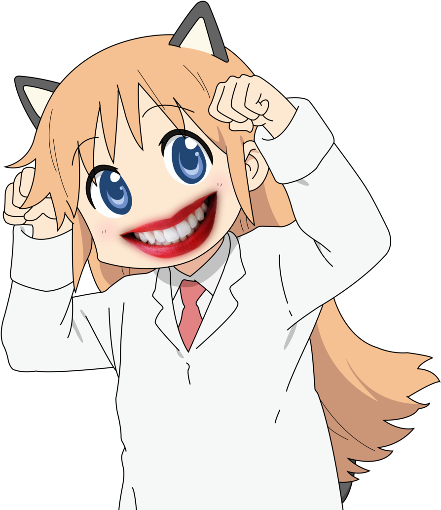 Nichijou Hakase Hakase Shinonome Cute Kawaii Anime - Nichijou Nya Clipart (900x1047), Png Download