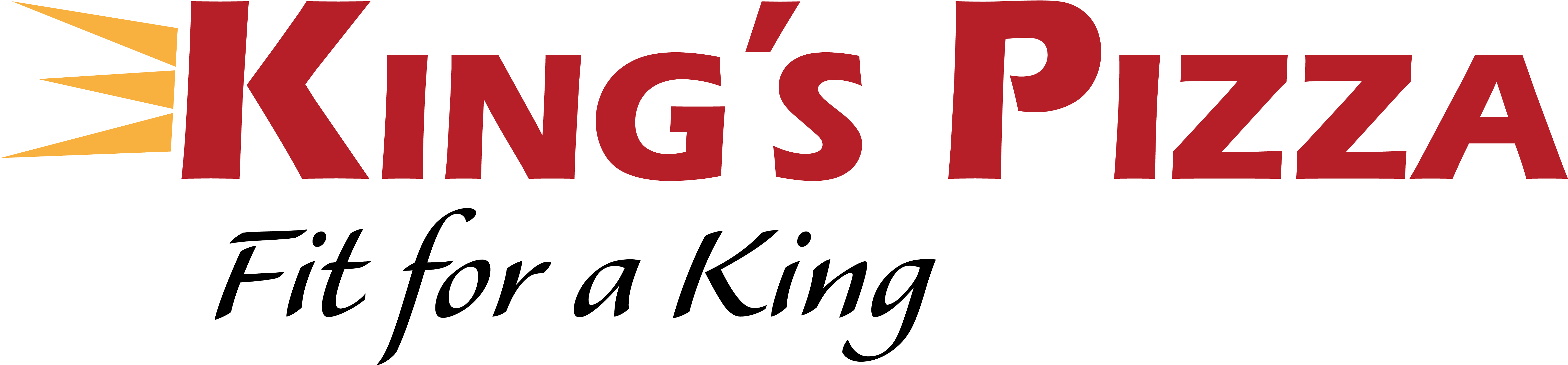 Kings Pizza Logo - Graphic Design Clipart (6137x1600), Png Download