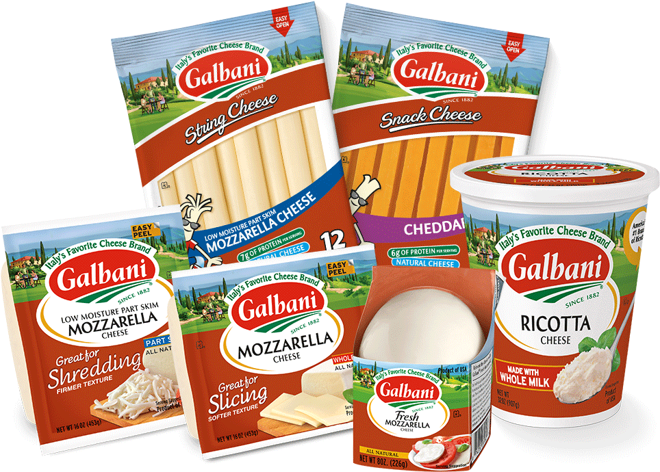 Fresh Mozzarella Ball Galbani , Png Download - Ricotta Cheese Sizes Clipart (964x690), Png Download