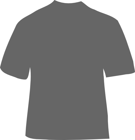 Blank Black T Shirt Clipart (576x595), Png Download