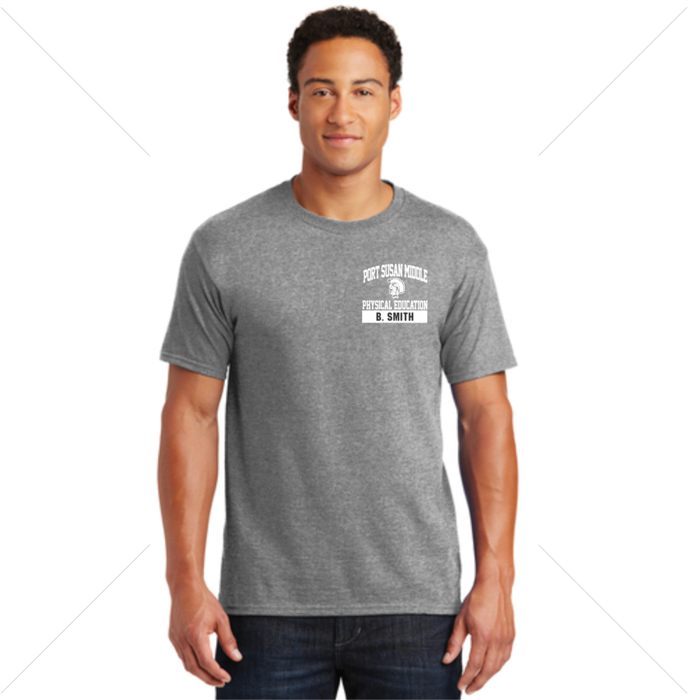 Port Susan Middle School Pe Shirt - Jerzees Vintage Heather Red Clipart (1000x1000), Png Download