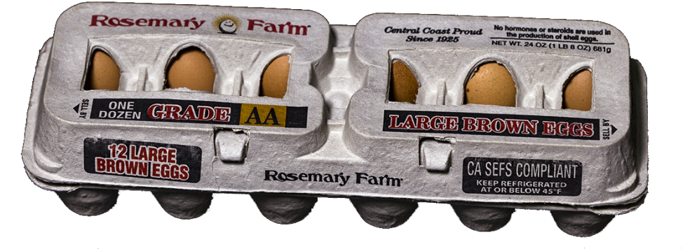 12 Large Brown Eggs - Railroad Car Clipart (1030x394), Png Download