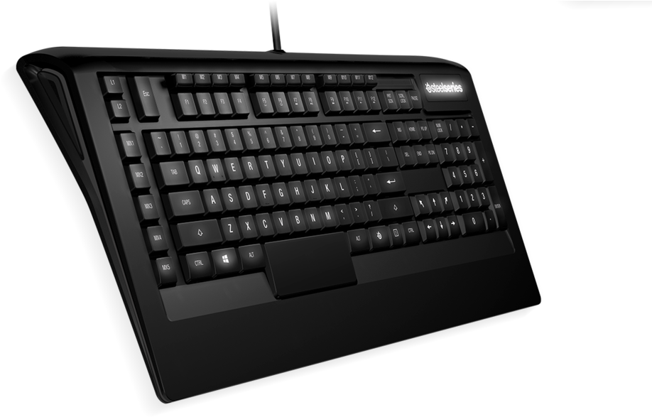 Customization - Steelseries Apex Raw Gaming Keyboard Black Clipart (1000x609), Png Download
