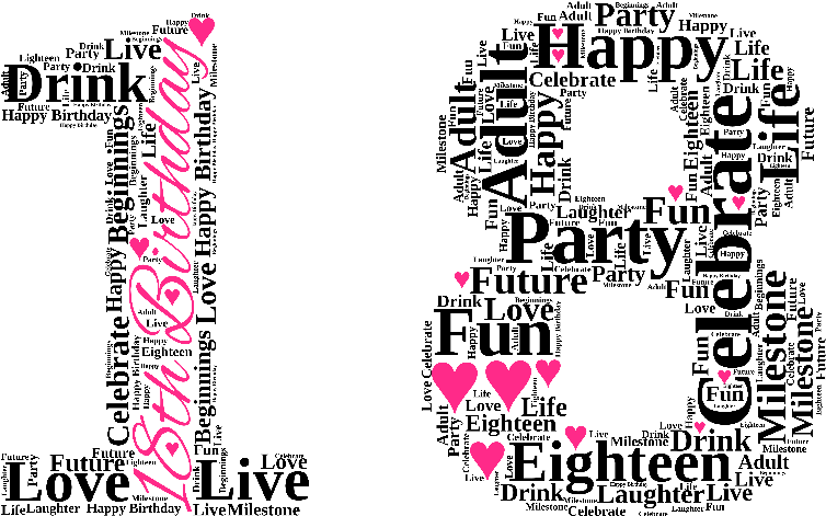 18th Birthday - Illustration Clipart (800x499), Png Download