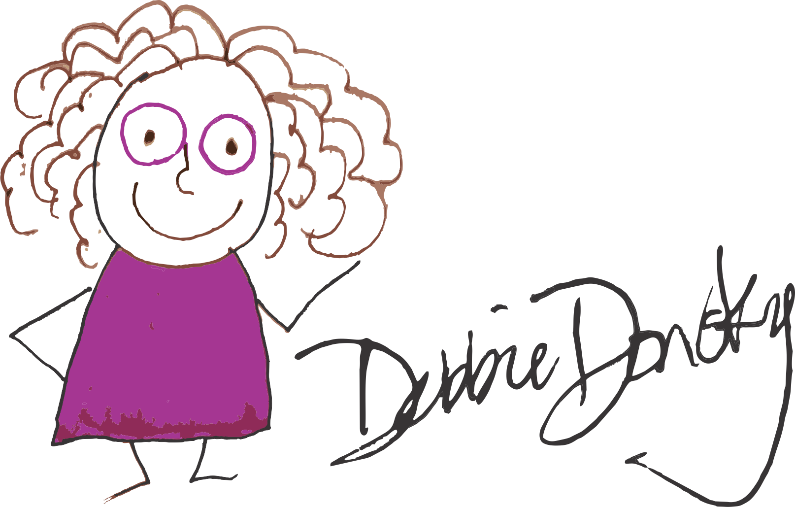 Debbie Donsky, Edd - Cartoon Clipart (1614x1029), Png Download