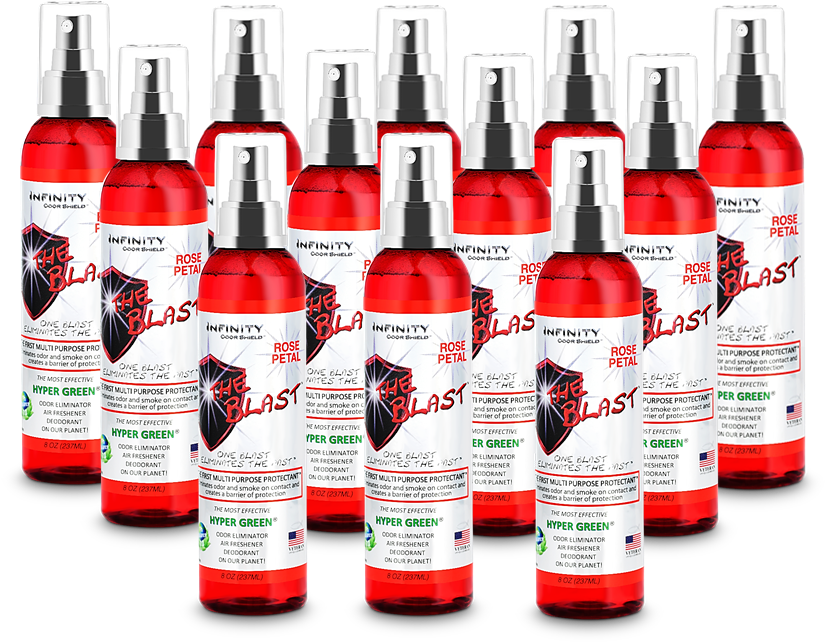 The Blast™ By Infinity Shields Is An Odor And Smoke - Glass Bottle Clipart (870x825), Png Download