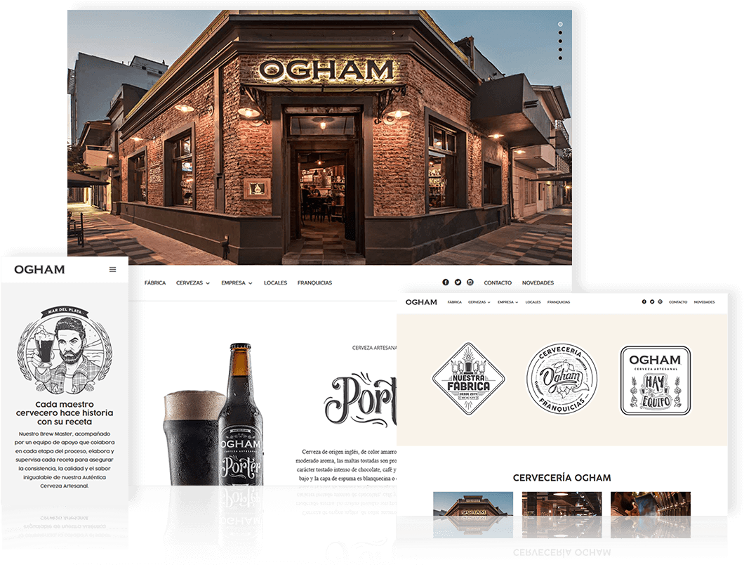 Desarrollo De Sitio Web Cerveza Ogham - Flyer Clipart (1200x823), Png Download