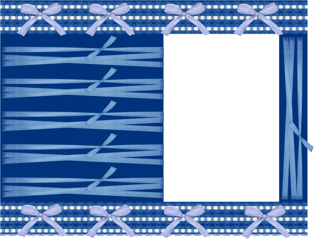 Marcos Para Fotos Infantiles - Cuadros Para Fotos Azules Clipart (1122x852), Png Download