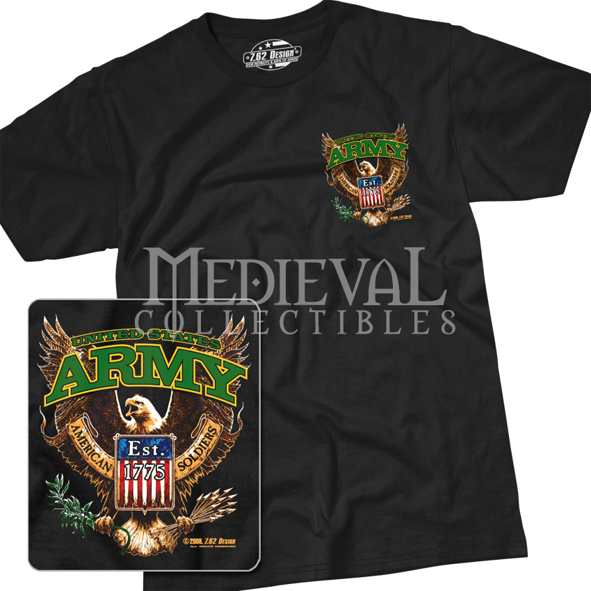 Army Fighting Eagle T Shirt - Active Shirt Clipart (850x850), Png Download