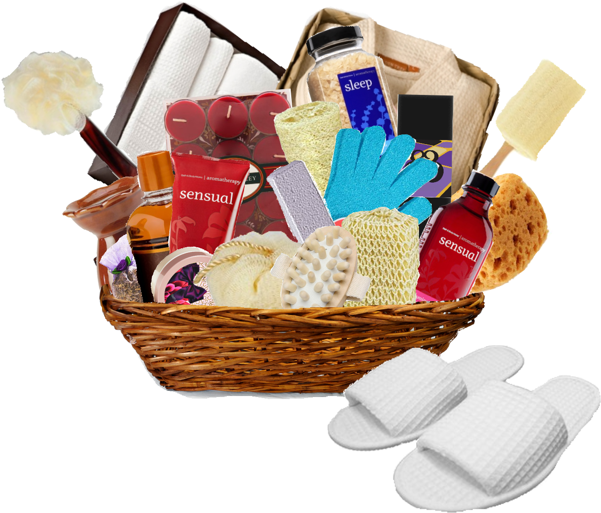 143lsb Luxury Gift Basket - Mishloach Manot Clipart (1253x1041), Png Download
