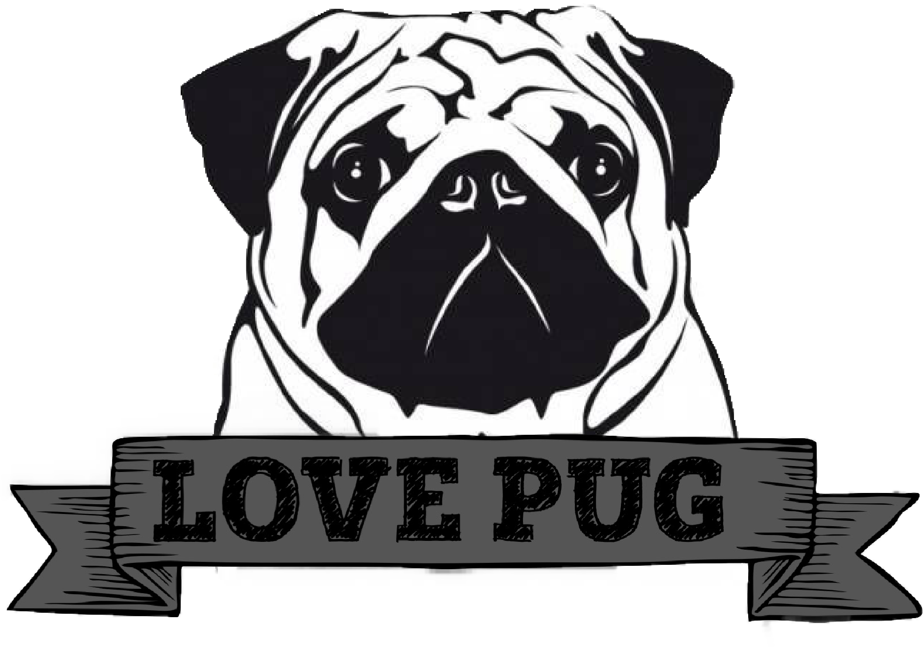 Pin By Joobjang - Pug Clipart (2048x2048), Png Download