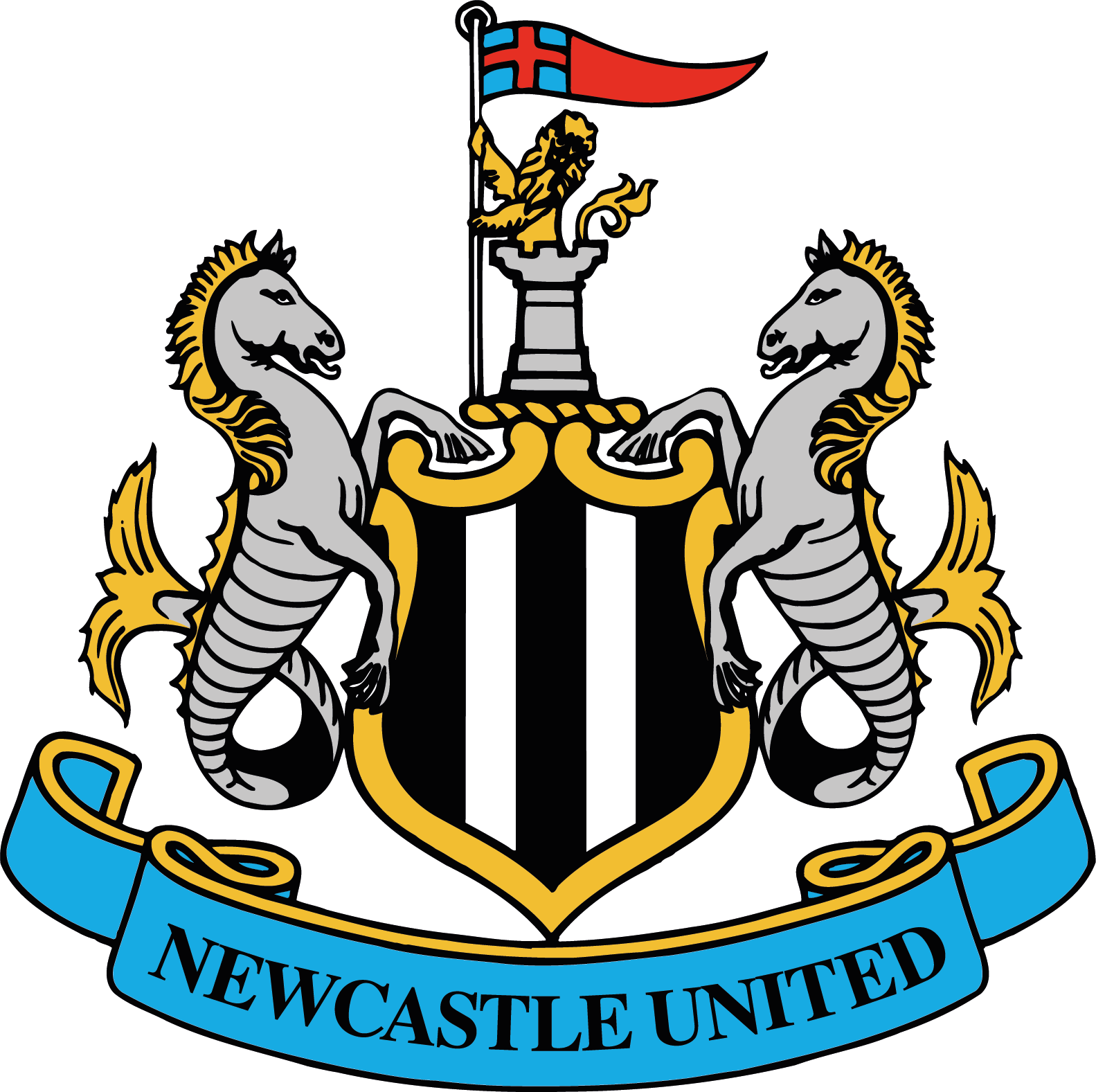 Newcastle United Football Club Logo - Newcastle United Logo Clipart (1583x1577), Png Download
