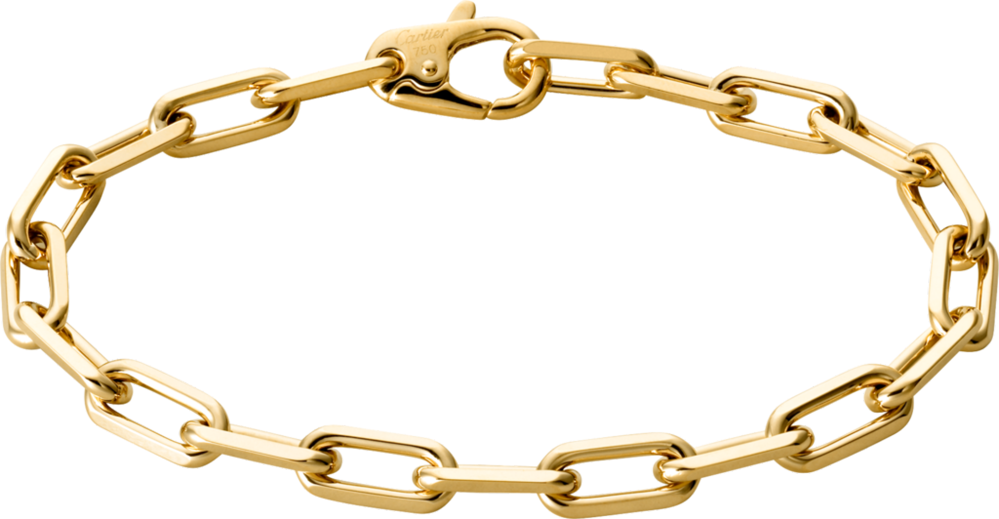 Santos De Cartier Bracelet - Santos De Cartier Bracelet Yellow Gold Clipart (2000x1039), Png Download