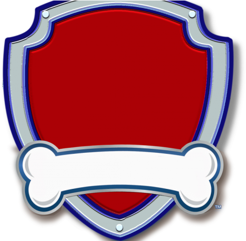 Bone Clipart Paw Patrol - Paw Patrol Logo Png Transparent Png (640x480), Png Download