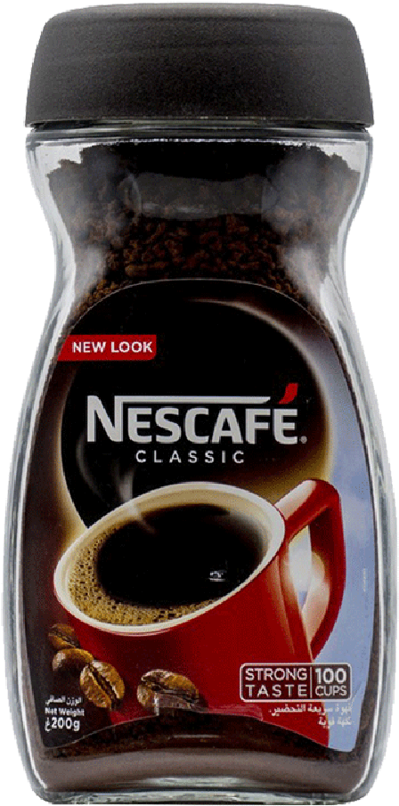 Nescafe Coffee Classic 200 Gm - Nescafe Classic 200g Clipart (1000x1000), Png Download