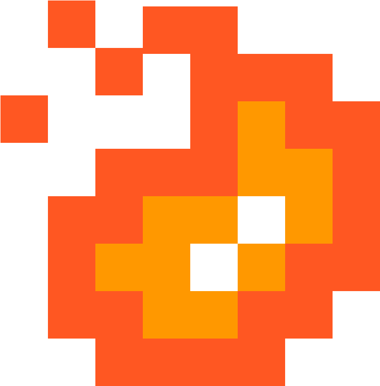 Pixel Bomb Png , Png Download - Super Mario Bros Fireball Clipart (769x781), Png Download