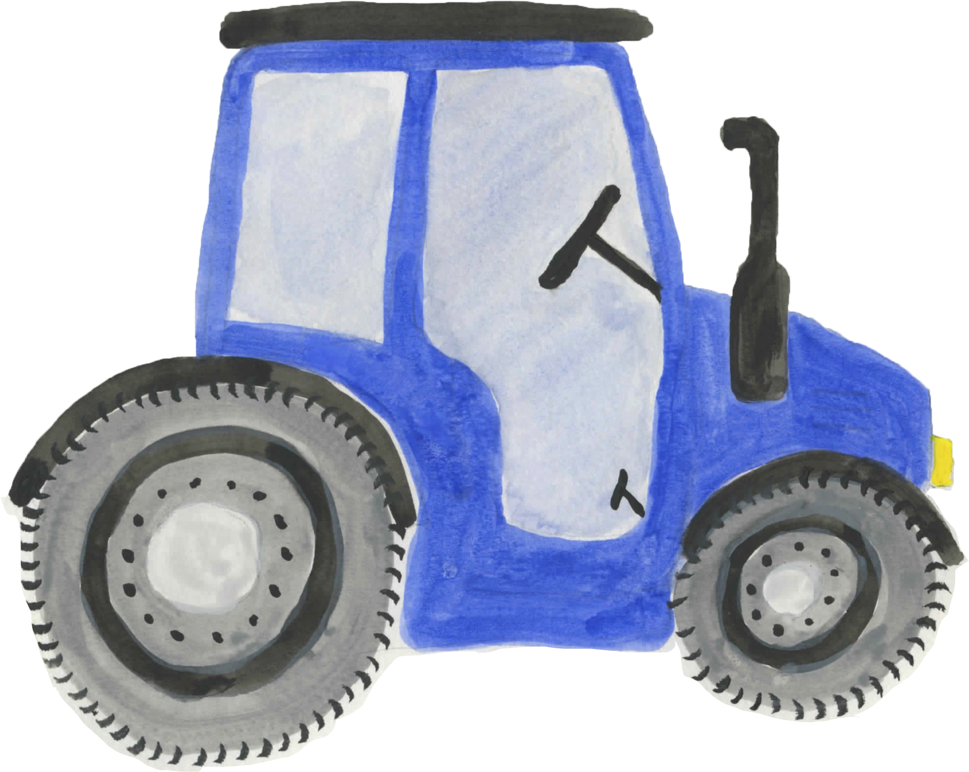 Watercolor Clipart, Tractor, Farm, Kids Clipart - Tractor - Png Download (1983x1581), Png Download