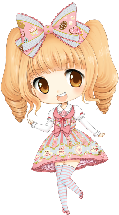 Chibi Lolita Art Commissions - Animes Para Niñas Clipart (460x703), Png Download