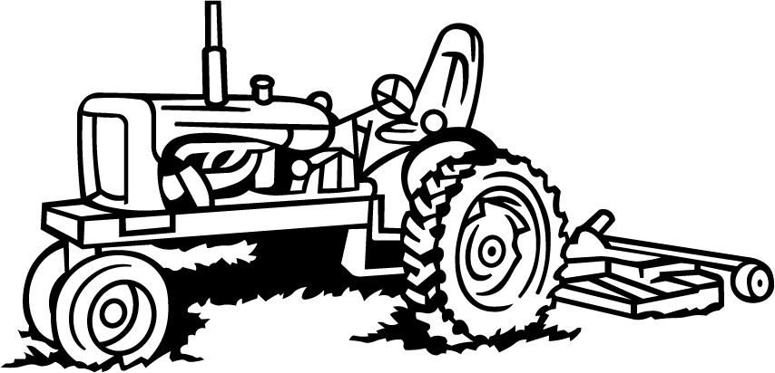 Drawing Tractors - - Tractor Clipart (854x412), Png Download